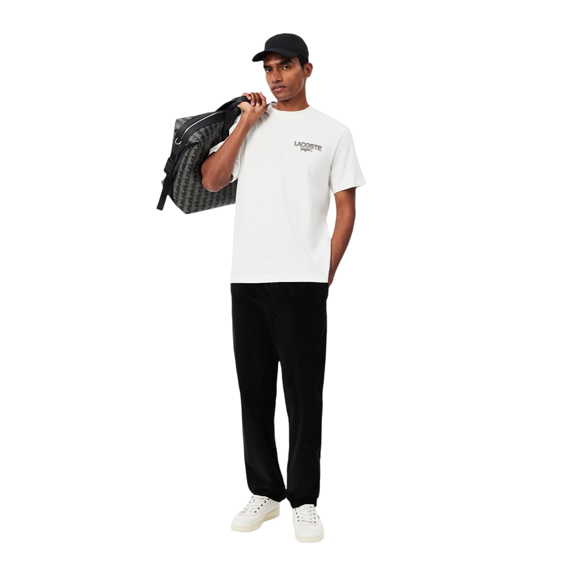 Lacoste T-shirt Jersey Imprimé Tennis Graphique - Blanc