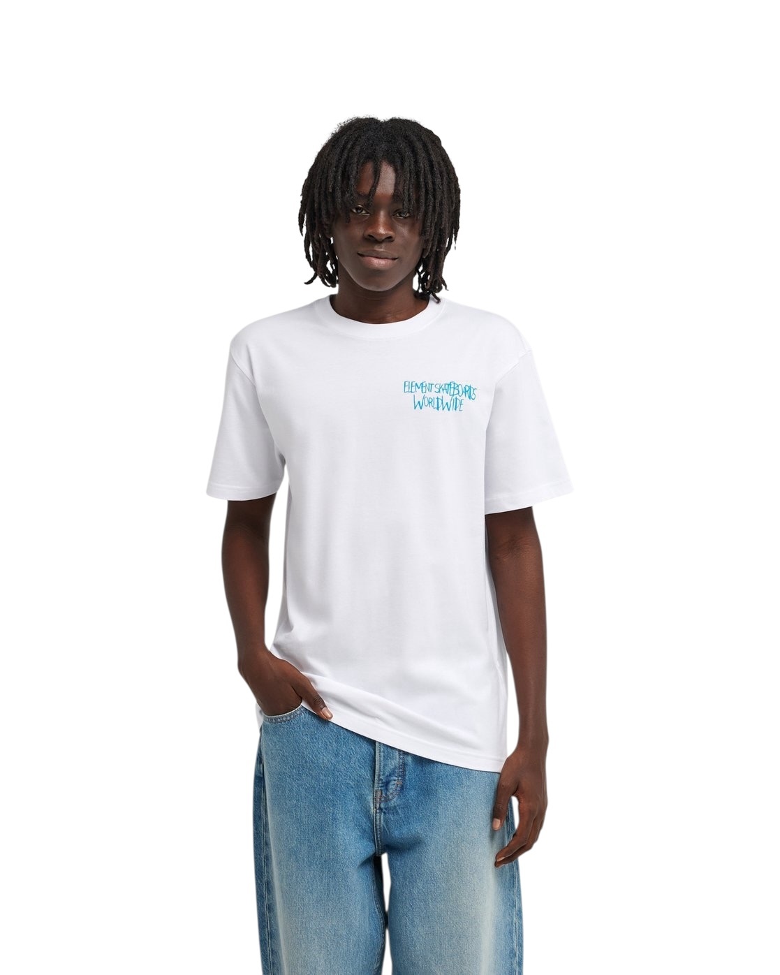 Element Couching S/S Tee - Optic White
