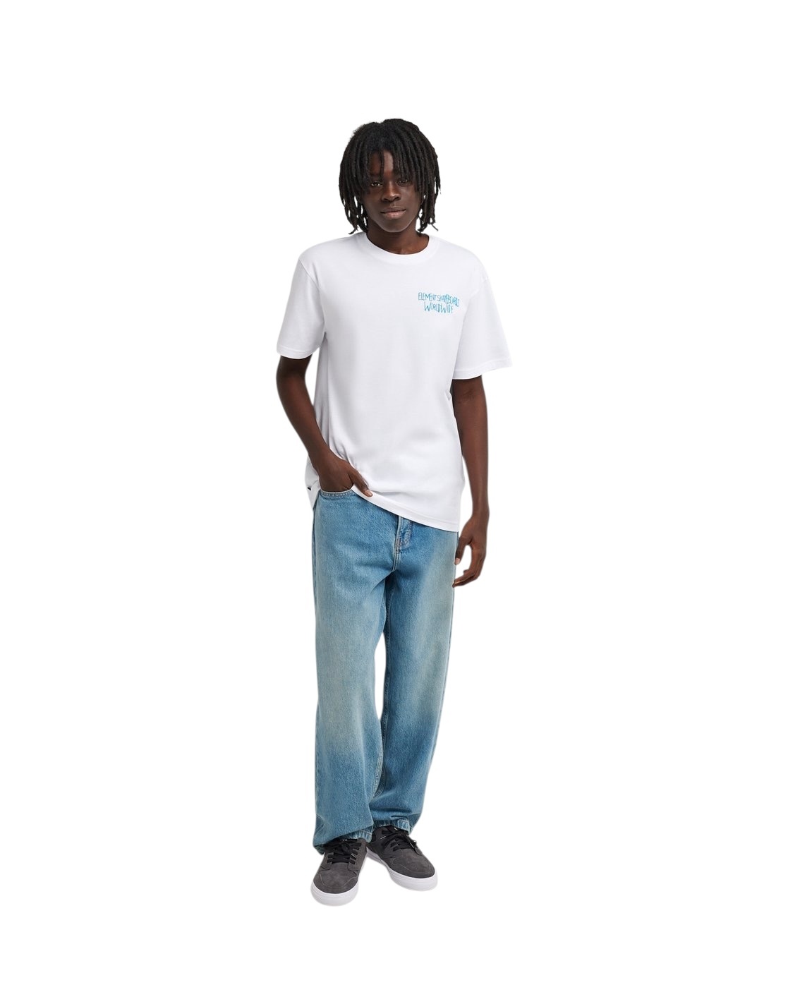 Element Couching S/S Tee - Optic White