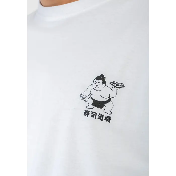 Kaotiko L/S Noodle Temple T-shirt - White