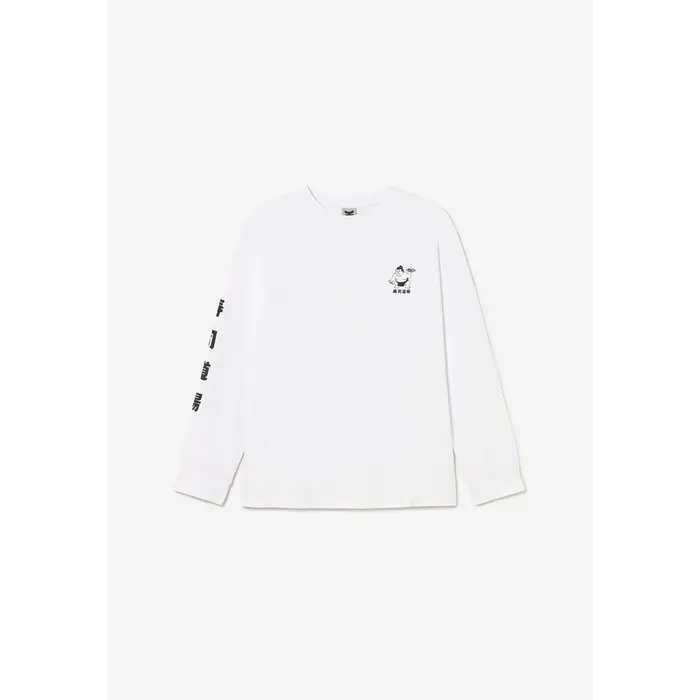 Kaotiko L/S Noodle Temple T-shirt - White