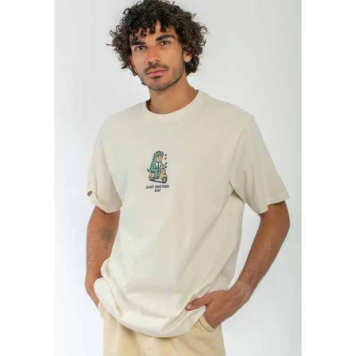 Kaotiko Godzilla Organic T-shirt - Tobacco