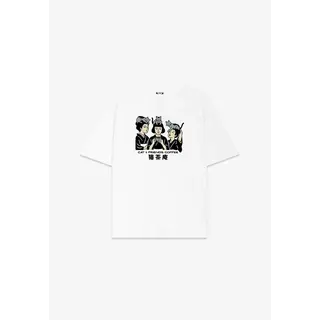 Kaotiko Cat & Friends Tee - White