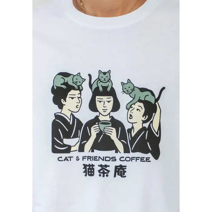 Kaotiko Cat & Friends Tee - White