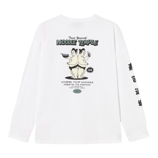 Kaotiko L/S Noodle Temple T-shirt - White