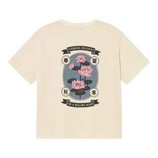 Kaotiko Flowers Delivery Organic T-shirt - Tobacco