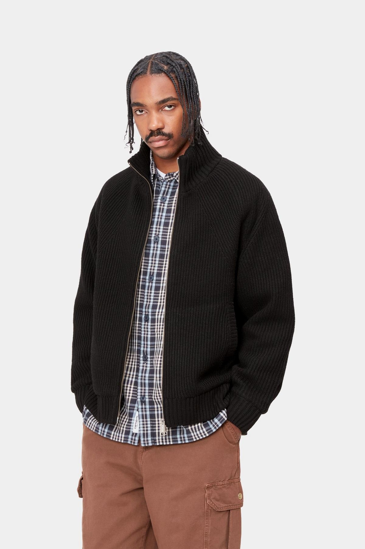 Carhartt WIP Banley Sweater Jacket - Black