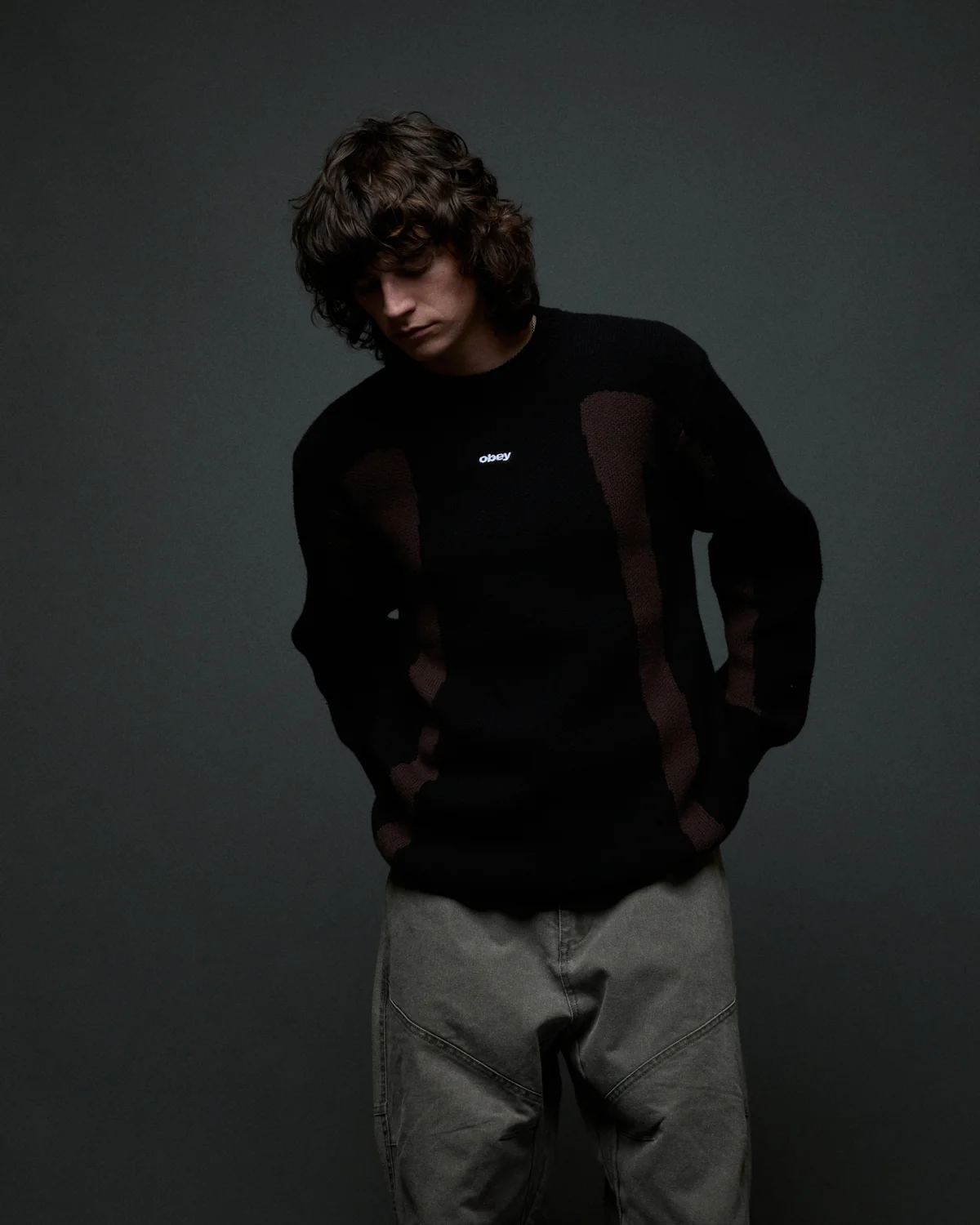 Obey Brann Sweater - Black Multi