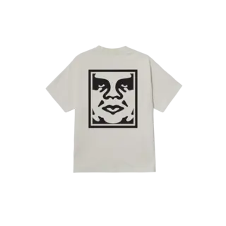 Obey Bold Icon Face T-Shirt - Pigment Chalk White