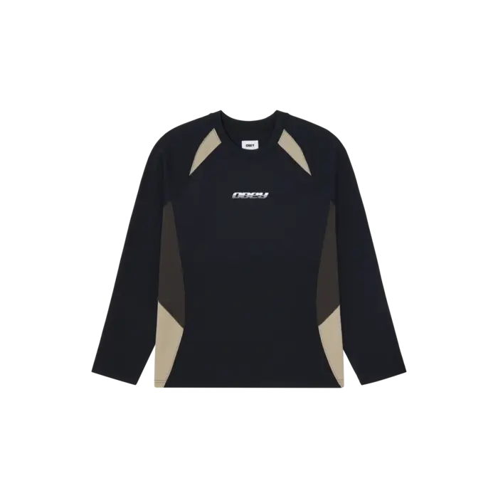 Obey L/S Delta Knit - Black Multi