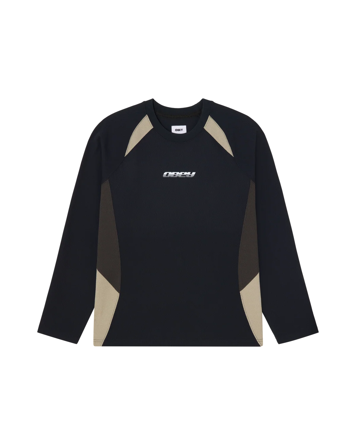 Obey L/S Delta Knit - Black Multi