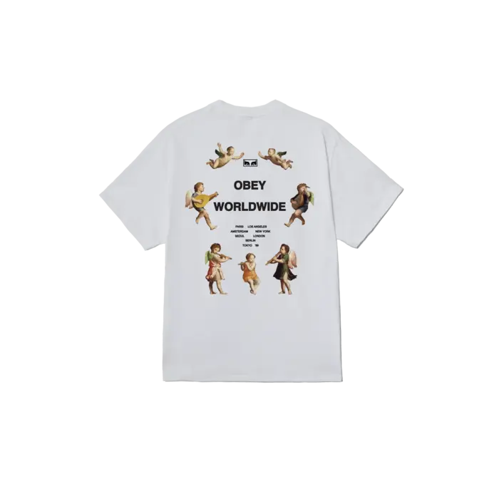 Obey Angels Above - White