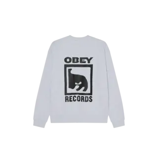 Obey Records Extra Heavy Crew - Ash Grey