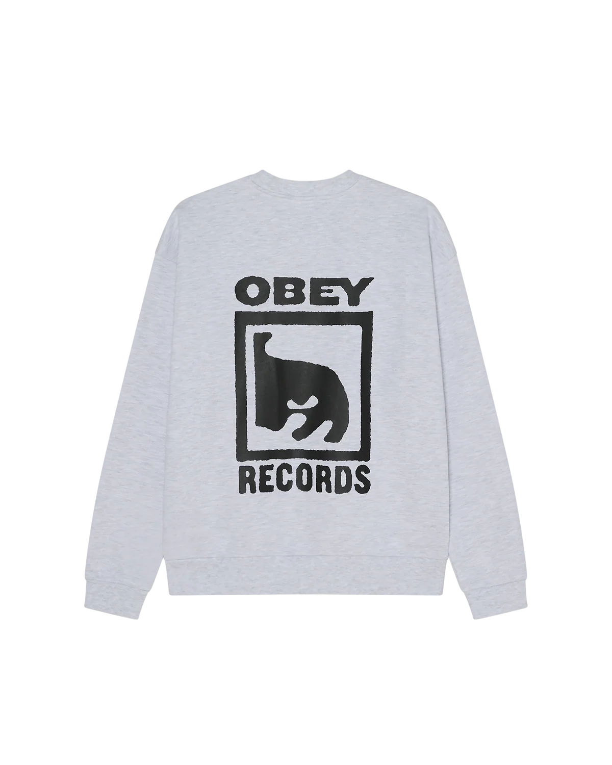 Obey Records Extra Heavy Crew - Ash Grey