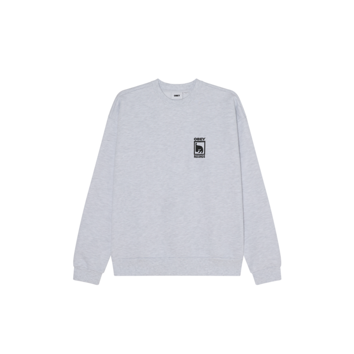 Obey Records Extra Heavy Crew - Ash Grey