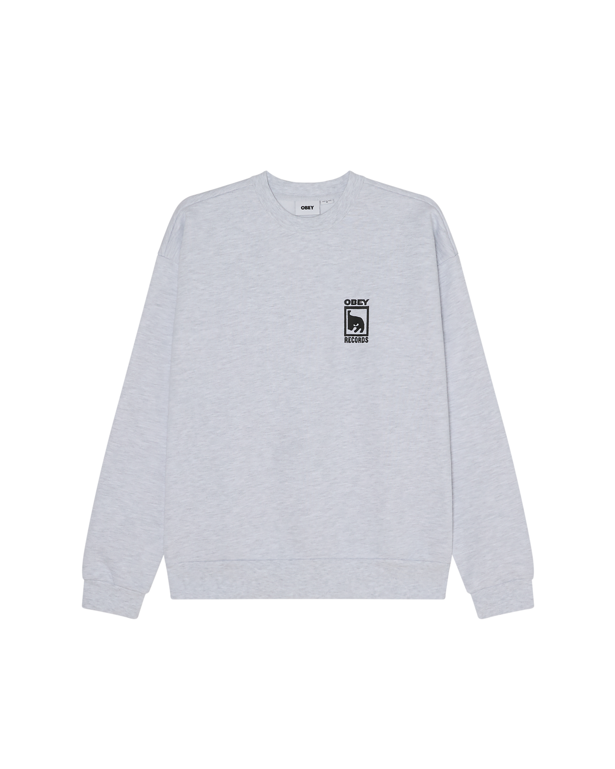 Obey Records Extra Heavy Crew - Ash Grey