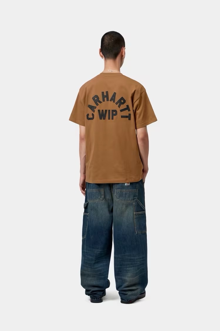 Carhartt WIP S/S Arch Script T-Shirt - Wip H Brown/Black