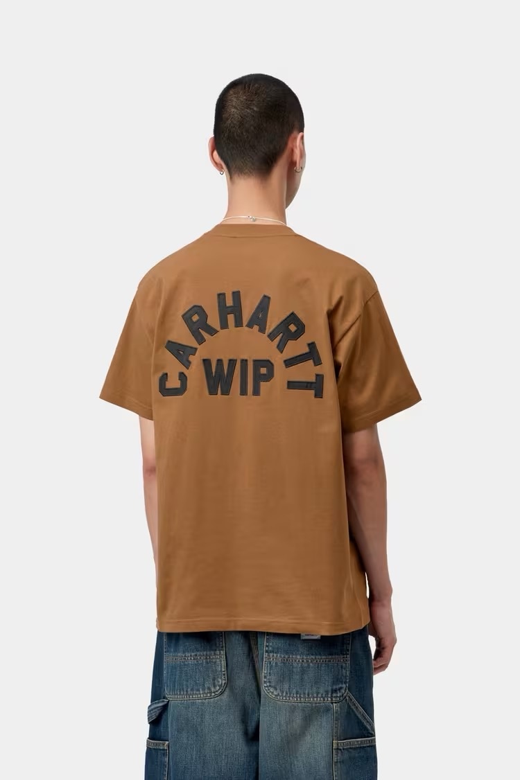 Carhartt WIP S/S Arch Script T-Shirt - Wip H Brown/Black