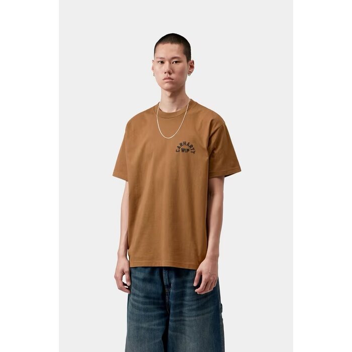 Carhartt WIP S/S Arch Script T-Shirt - Wip H Brown/Black