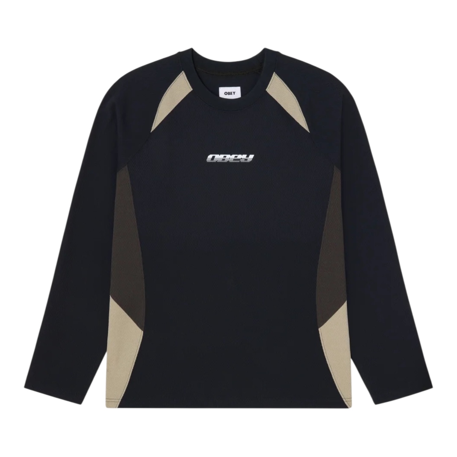 Obey L/S Delta Knit - Black Multi