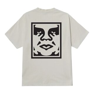 Obey Bold Icon Face T-Shirt - Pigment Chalk White