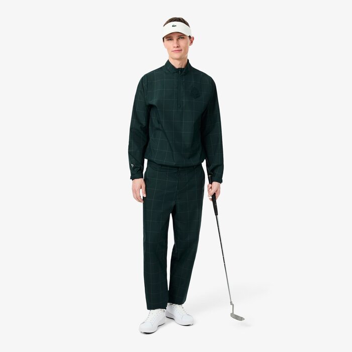 Lacoste Pantalon Golf à Carreaux Déperlant - Vert