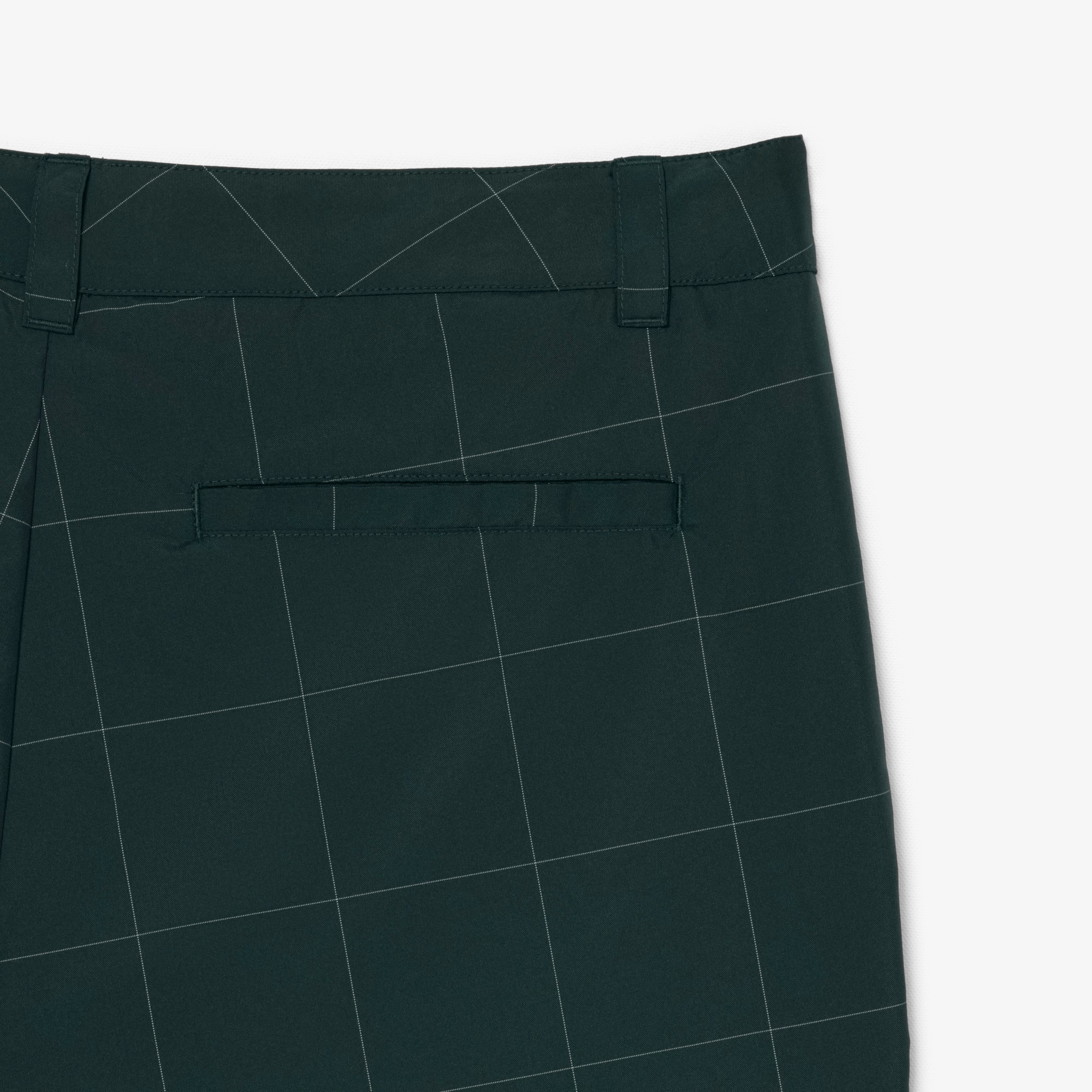 Lacoste Pantalon Golf à Carreaux Déperlant - Vert