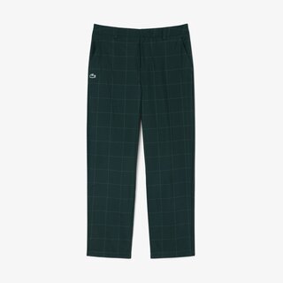 Lacoste Pantalon Golf à Carreaux Déperlant - Vert