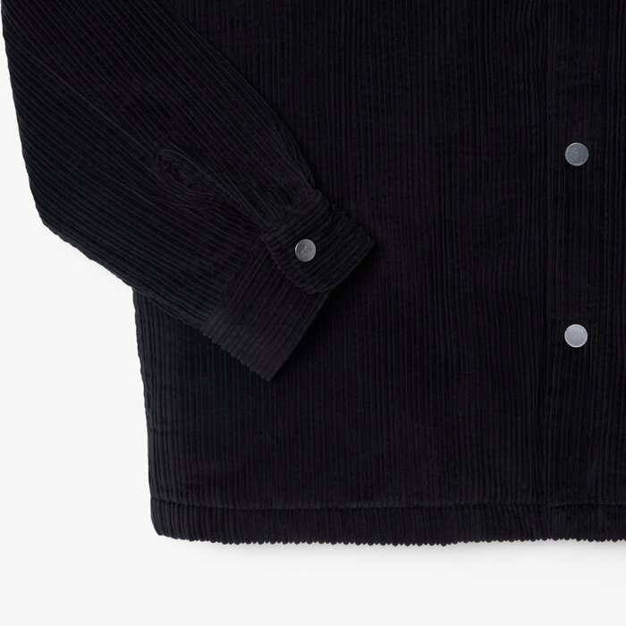 Lacoste Surchemise Velours Côtelé Rembourrée - Noir
