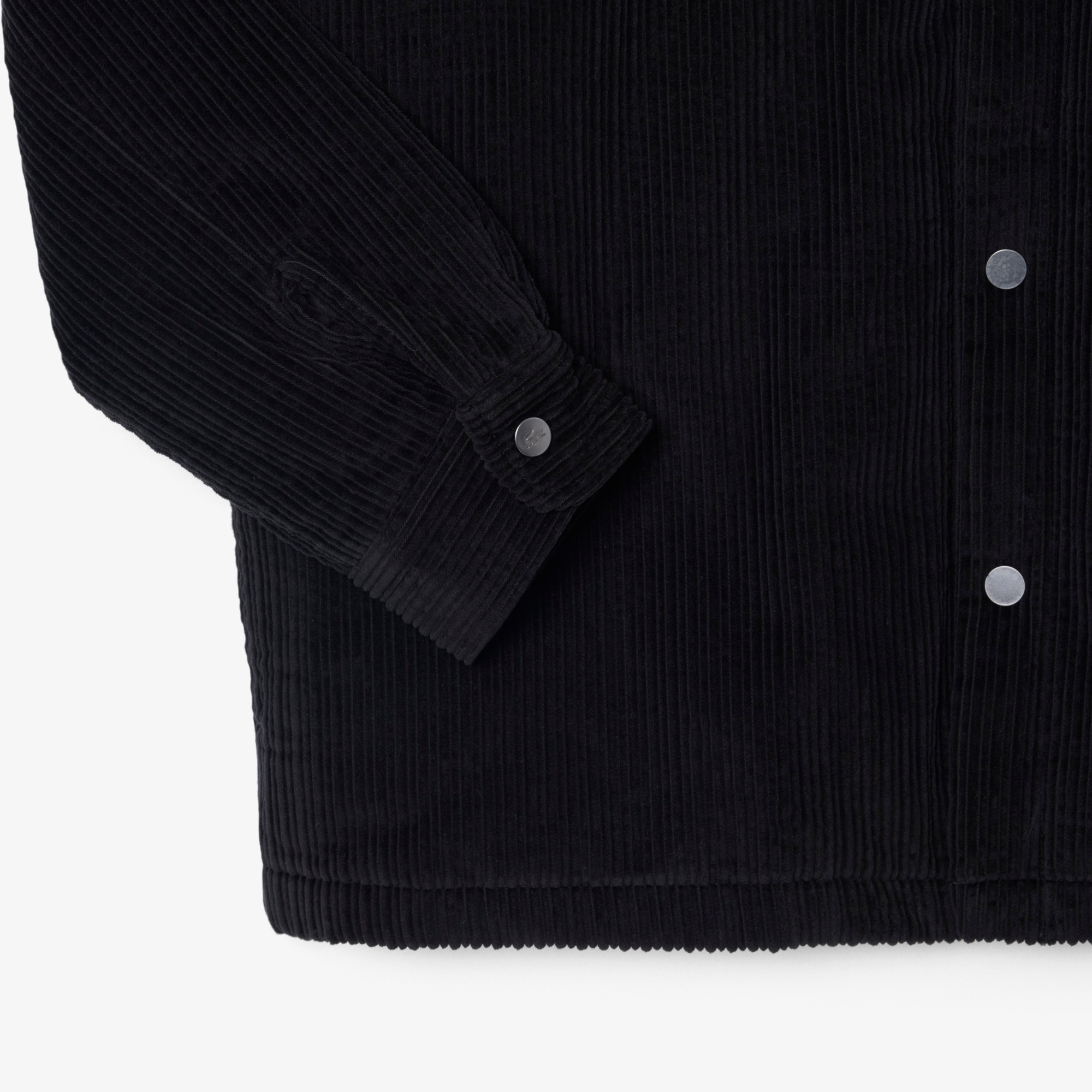 Lacoste Surchemise Velours Côtelé Rembourrée - Noir