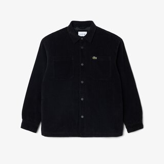 Lacoste Surchemise Velours Côtelé Rembourrée - Noir