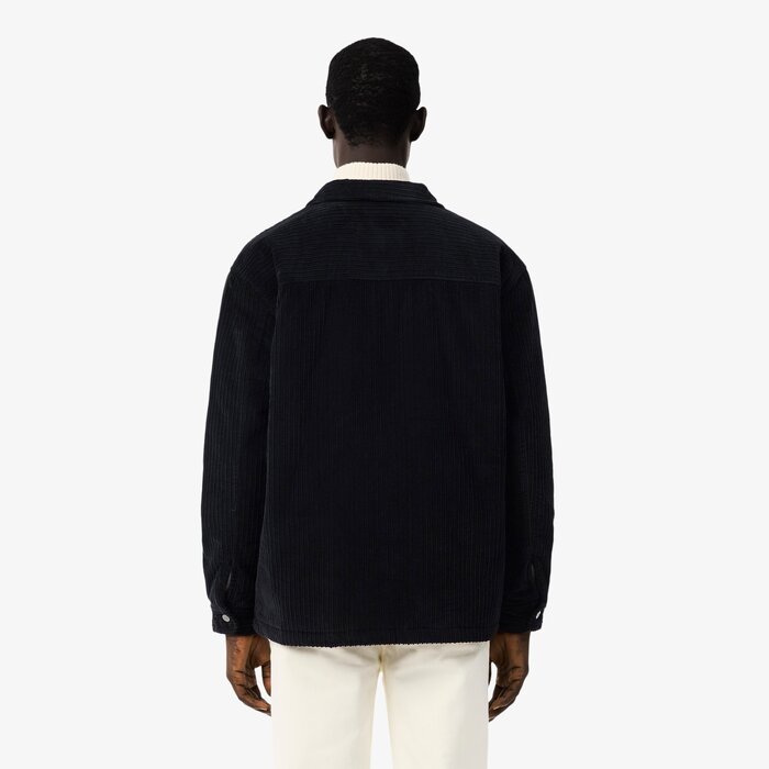 Lacoste Surchemise Velours Côtelé Rembourrée - Noir