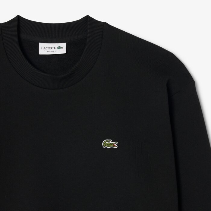 Lacoste Sweatshirt Molleton Coton - Noir