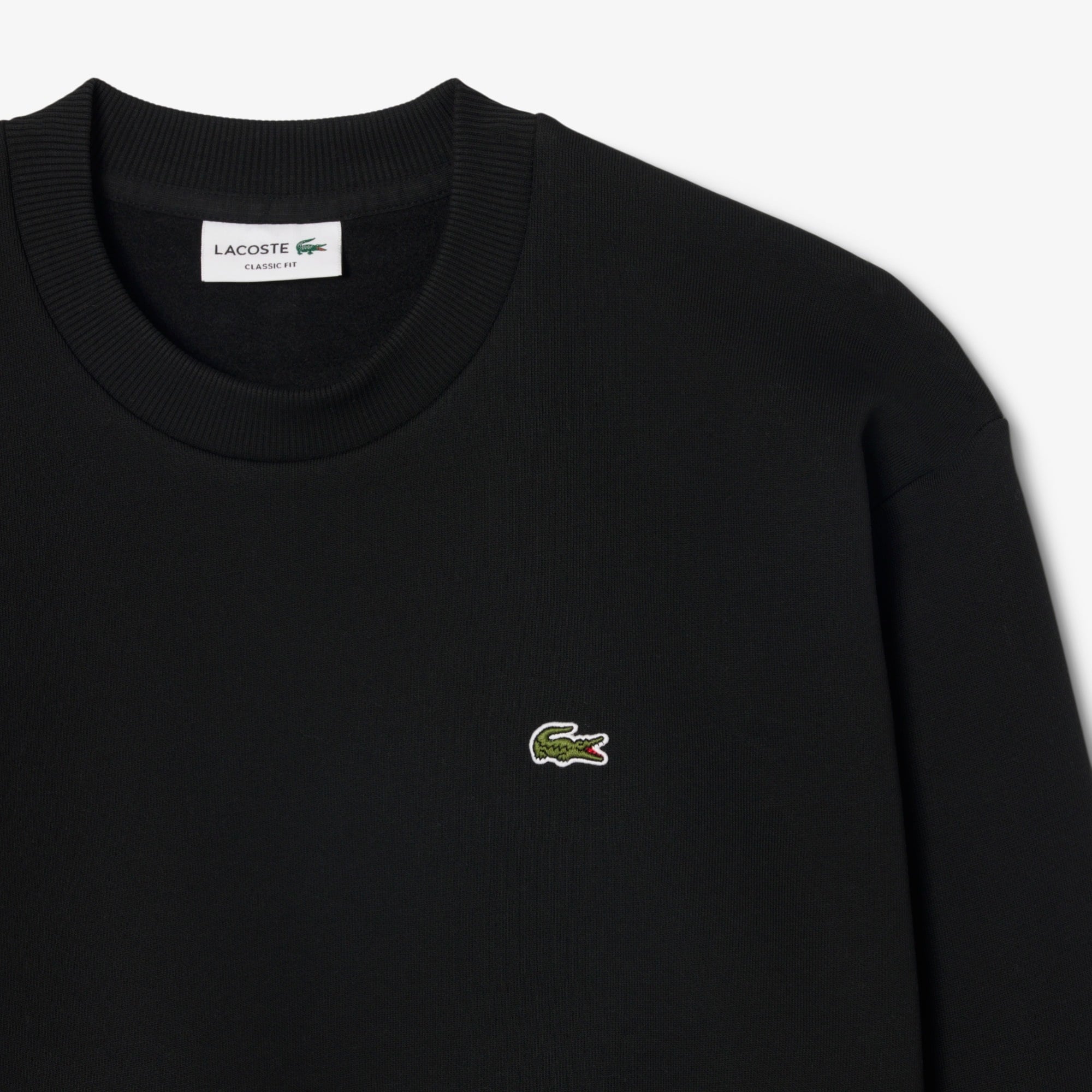 Lacoste Sweatshirt Molleton Coton - Noir