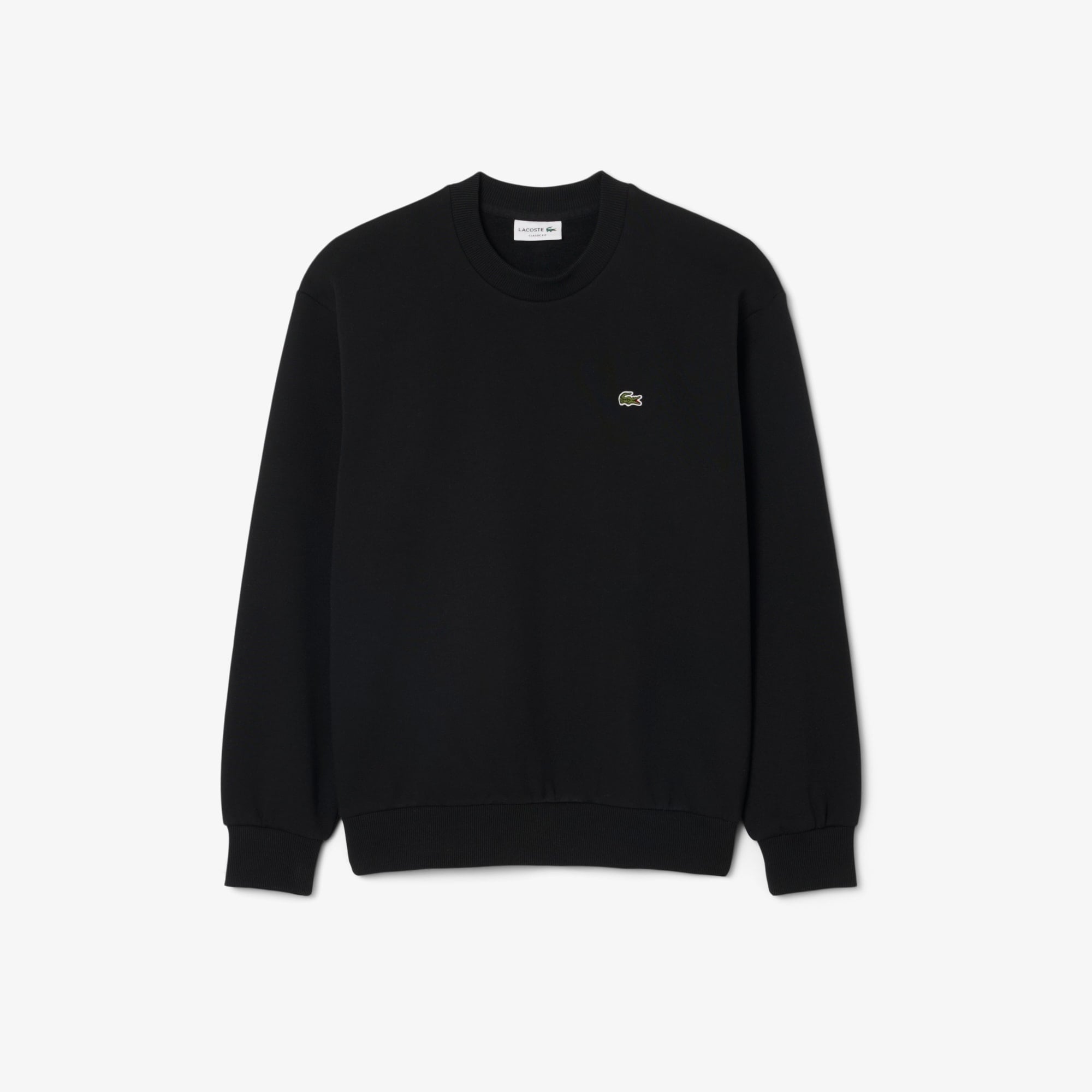 Lacoste Sweatshirt Molleton Coton - Noir