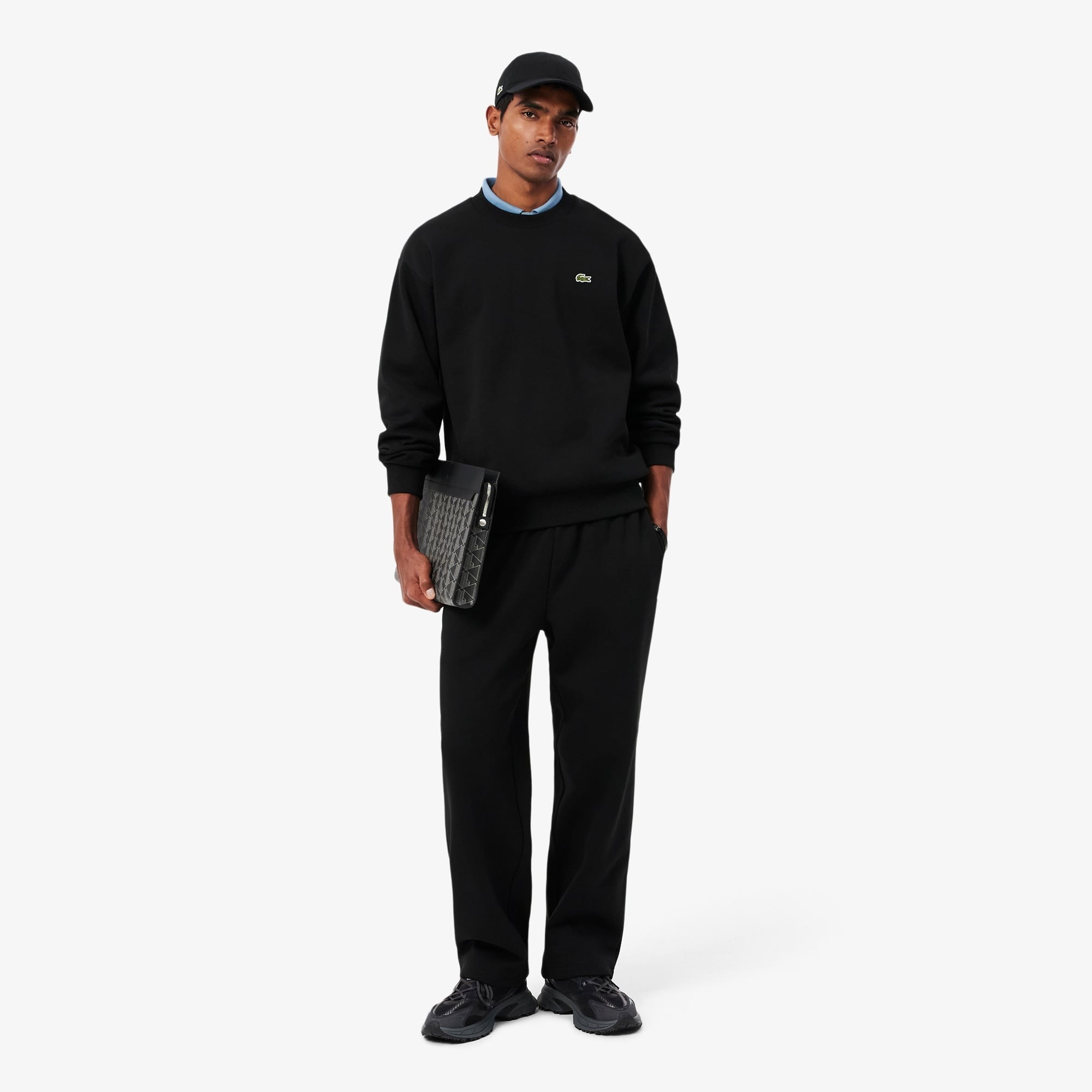 Lacoste Sweatshirt Molleton Coton - Noir