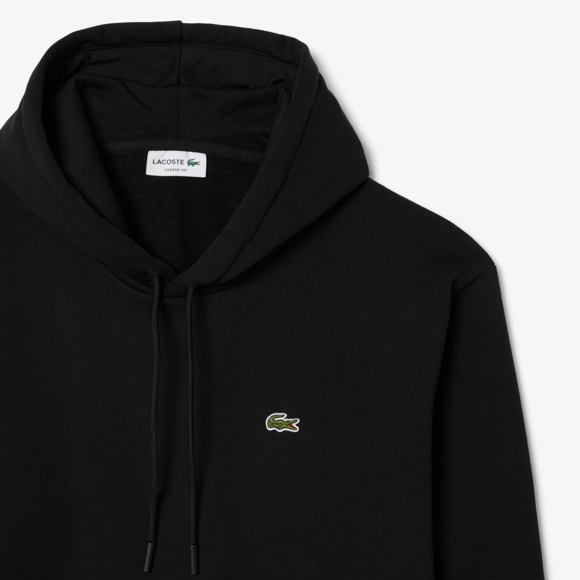 Lacoste Sweatshirt à Capuche Molleton - Noir