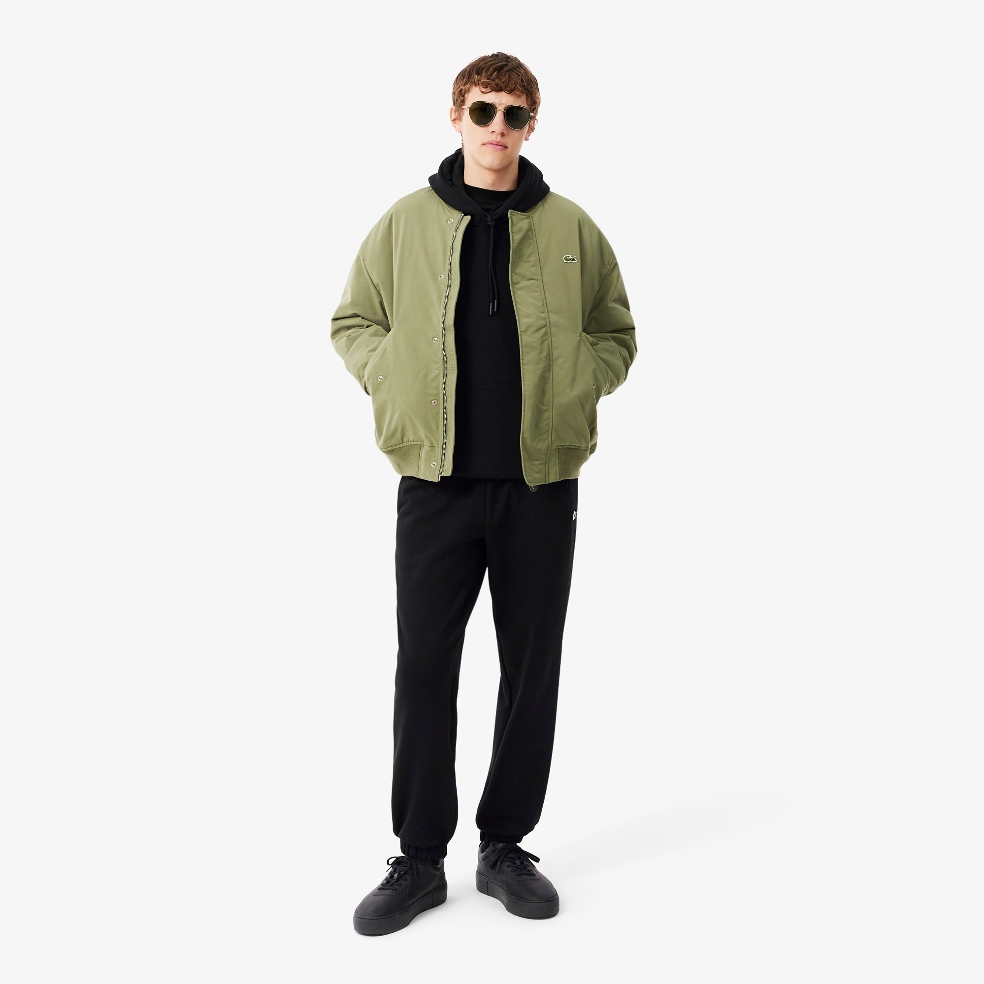 Lacoste Sweatshirt à Capuche Molleton - Noir