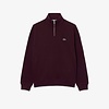 Sweatshirt Zippé Interlock Col Montant - Marron