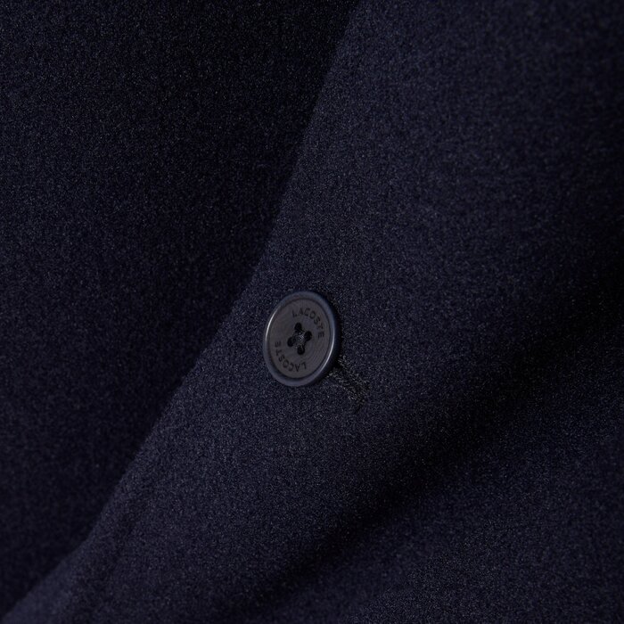 Lacoste Surchemise Flanelle Epaisse - Bleu Marine