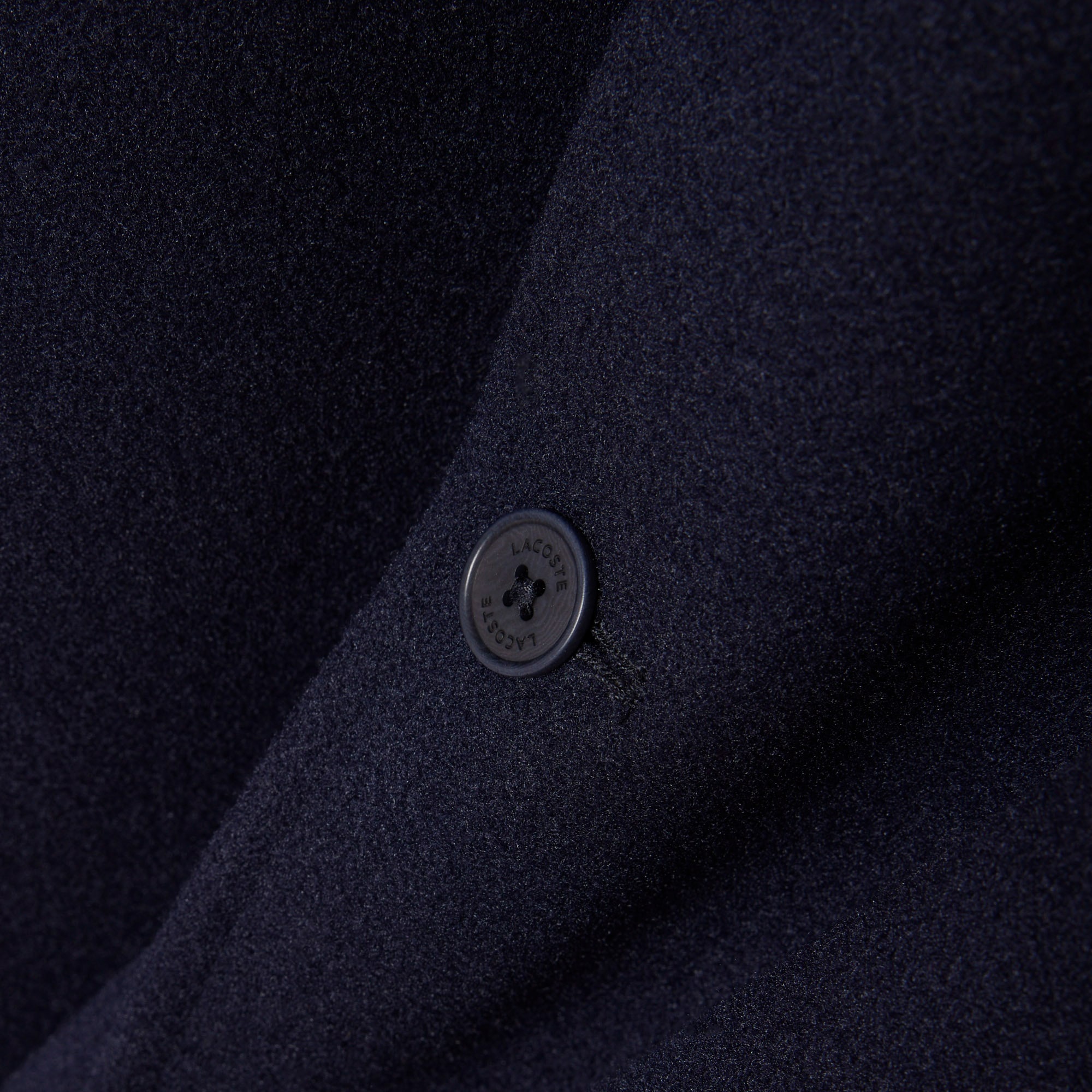 Lacoste Surchemise Flanelle Epaisse - Bleu Marine
