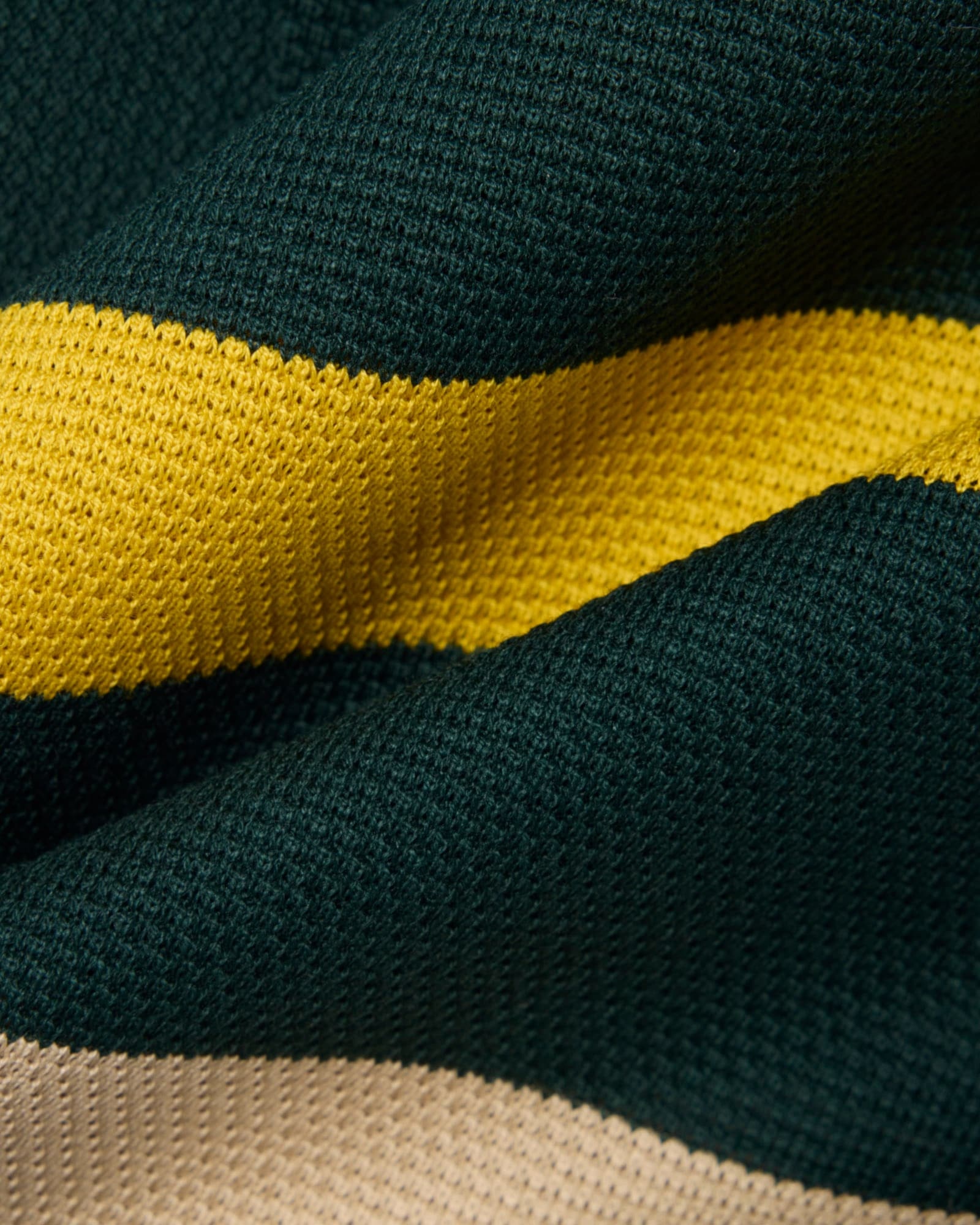 Lacoste Polo Rugby Piqué Rayé Relaxed Fit - Vert