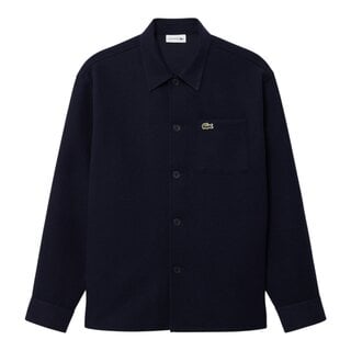 Lacoste Surchemise Flanelle Epaisse - Bleu Marine