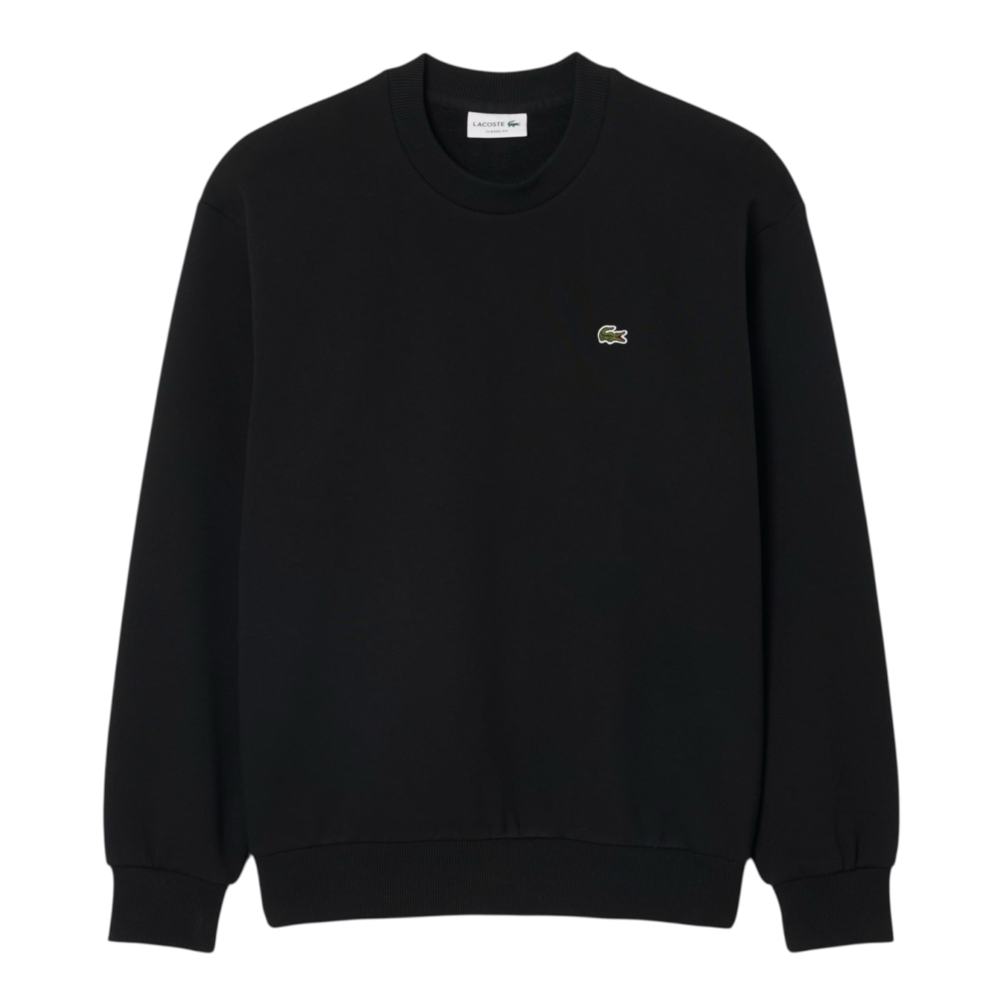 Lacoste Sweatshirt Molleton Coton - Noir