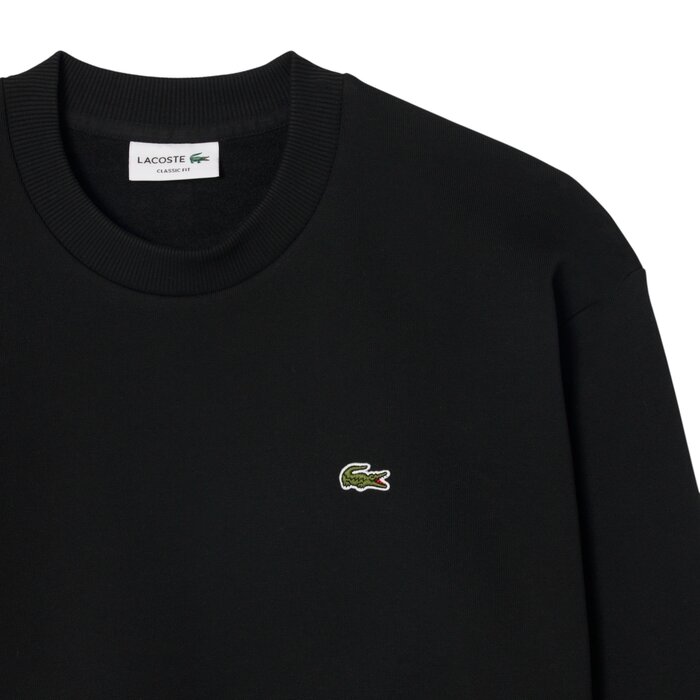 Lacoste Sweatshirt Molleton Coton - Noir