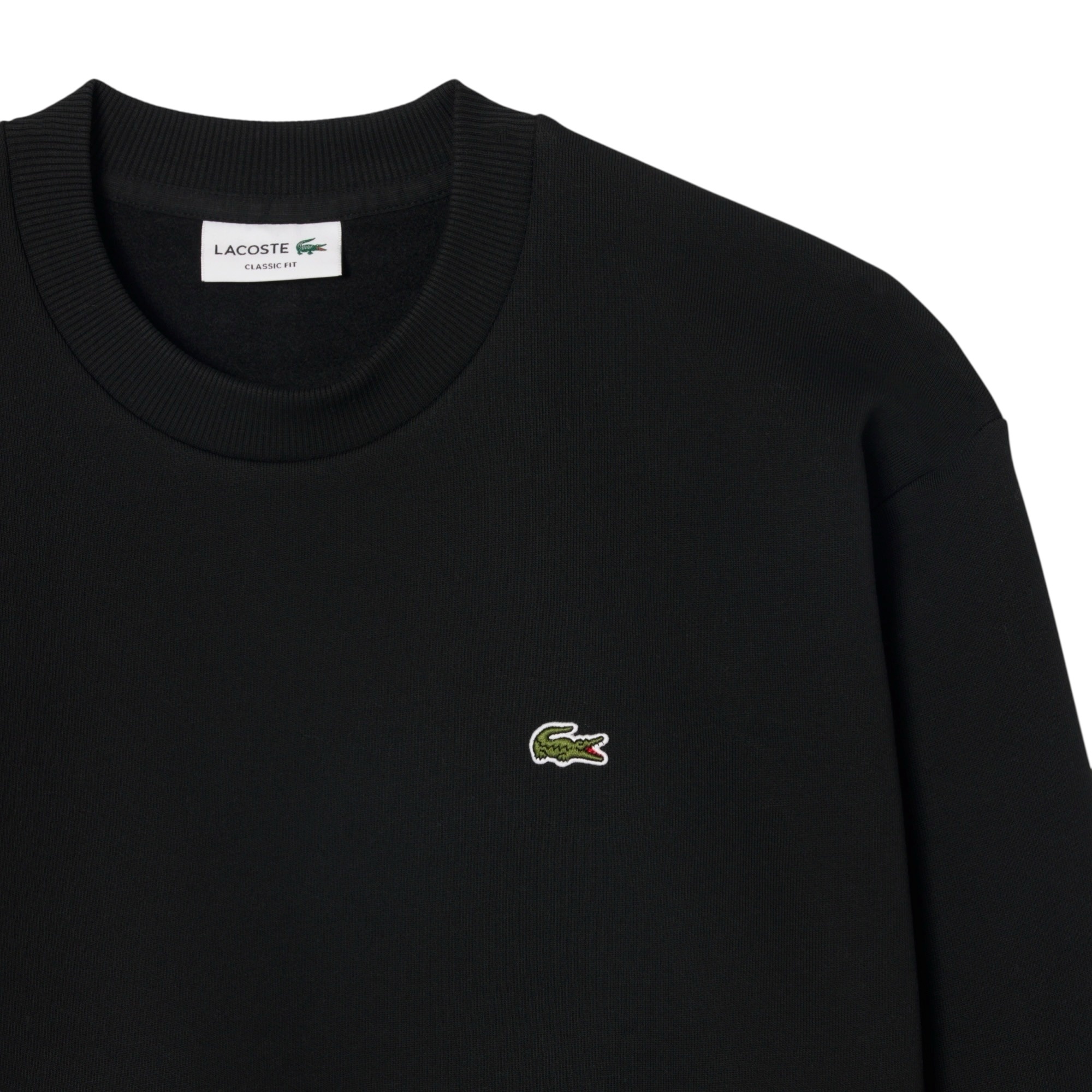 Lacoste Sweatshirt Molleton Coton - Noir