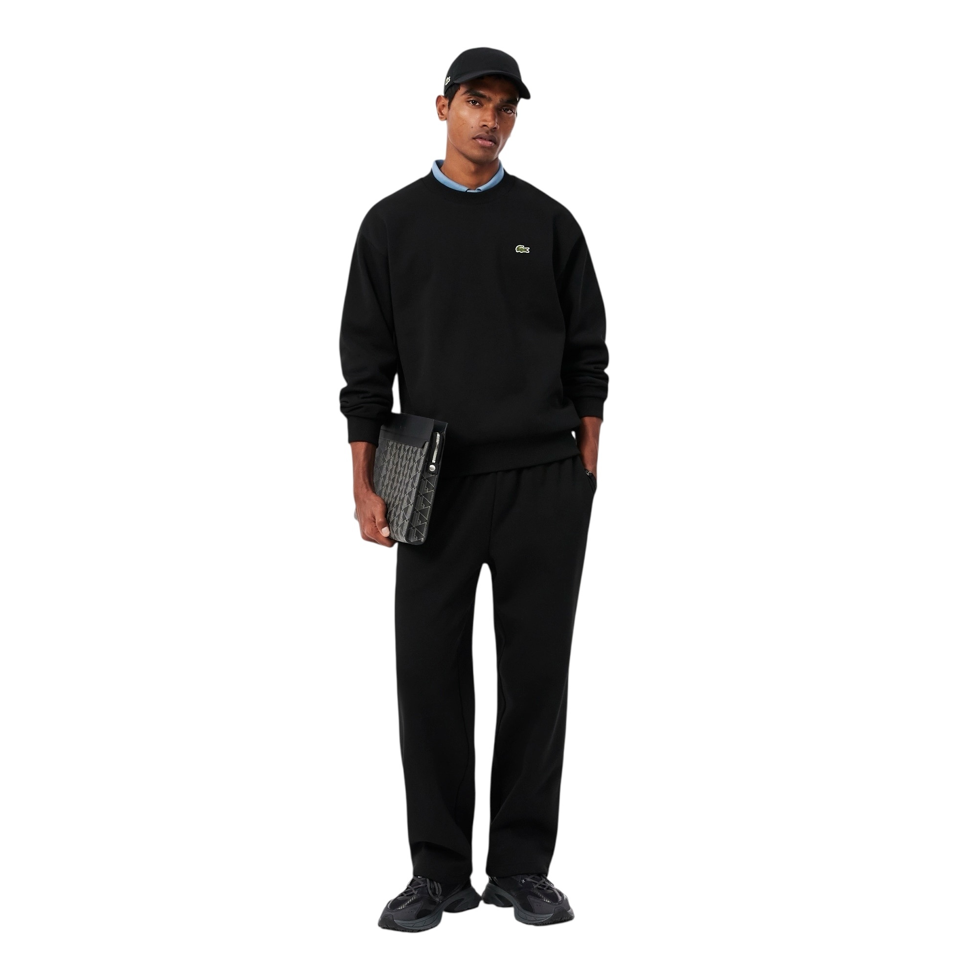 Lacoste Sweatshirt Molleton Coton - Noir