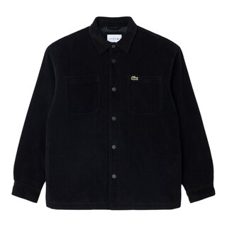 Lacoste Surchemise Velours Côtelé Rembourrée - Noir