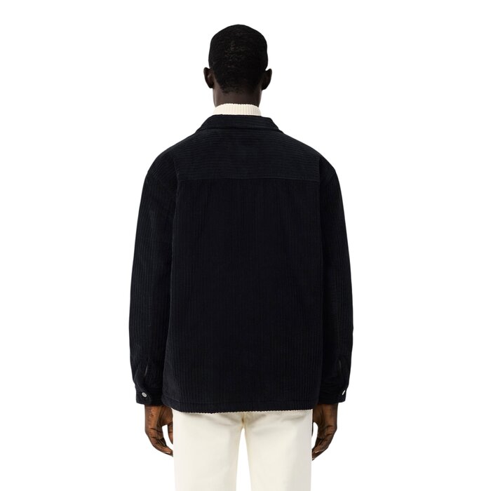 Lacoste Surchemise Velours Côtelé Rembourrée - Noir