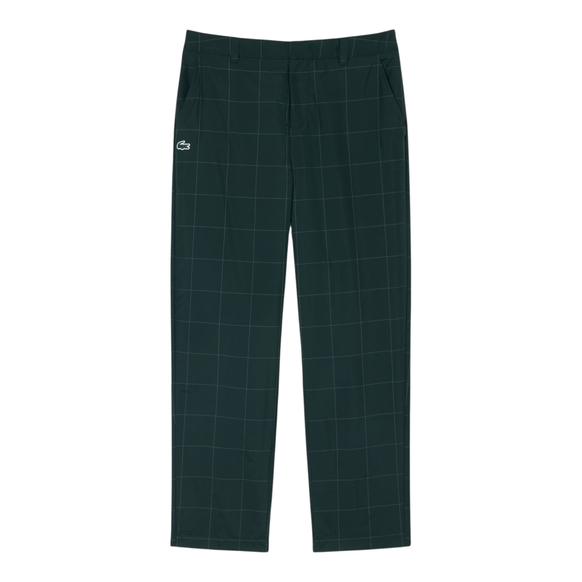 Lacoste Pantalon Golf à Carreaux Déperlant - Vert